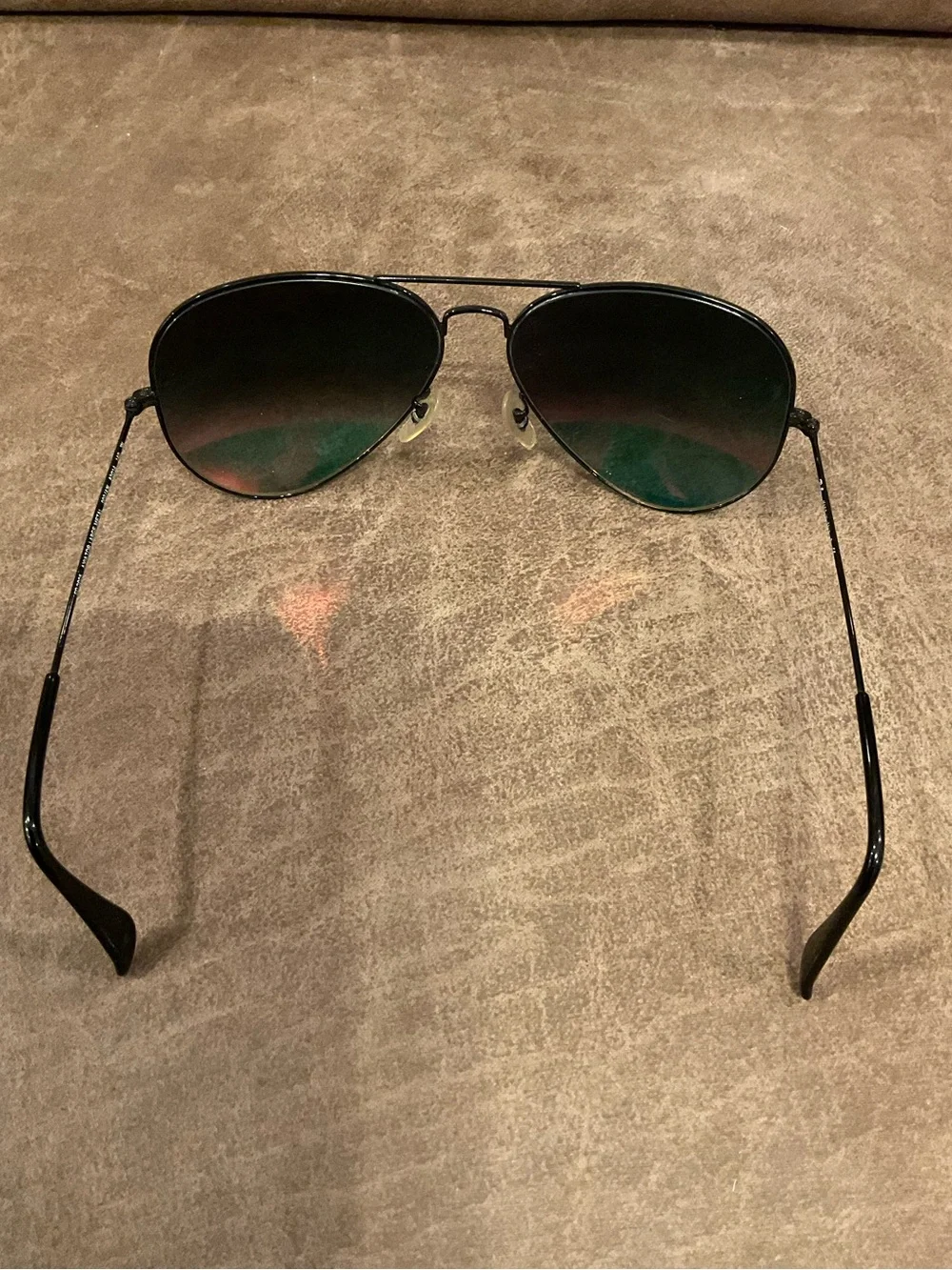 Ray-Ban Aviator Sunglasses Red/Orange Mirror Lenses